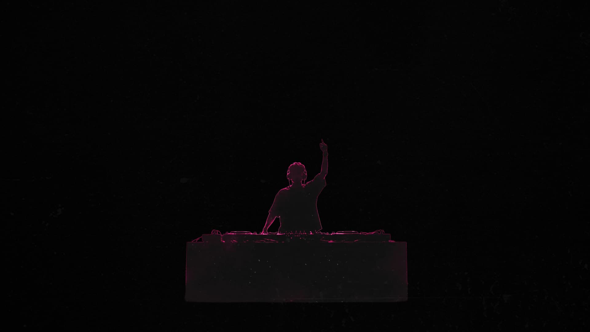 DJ no palco